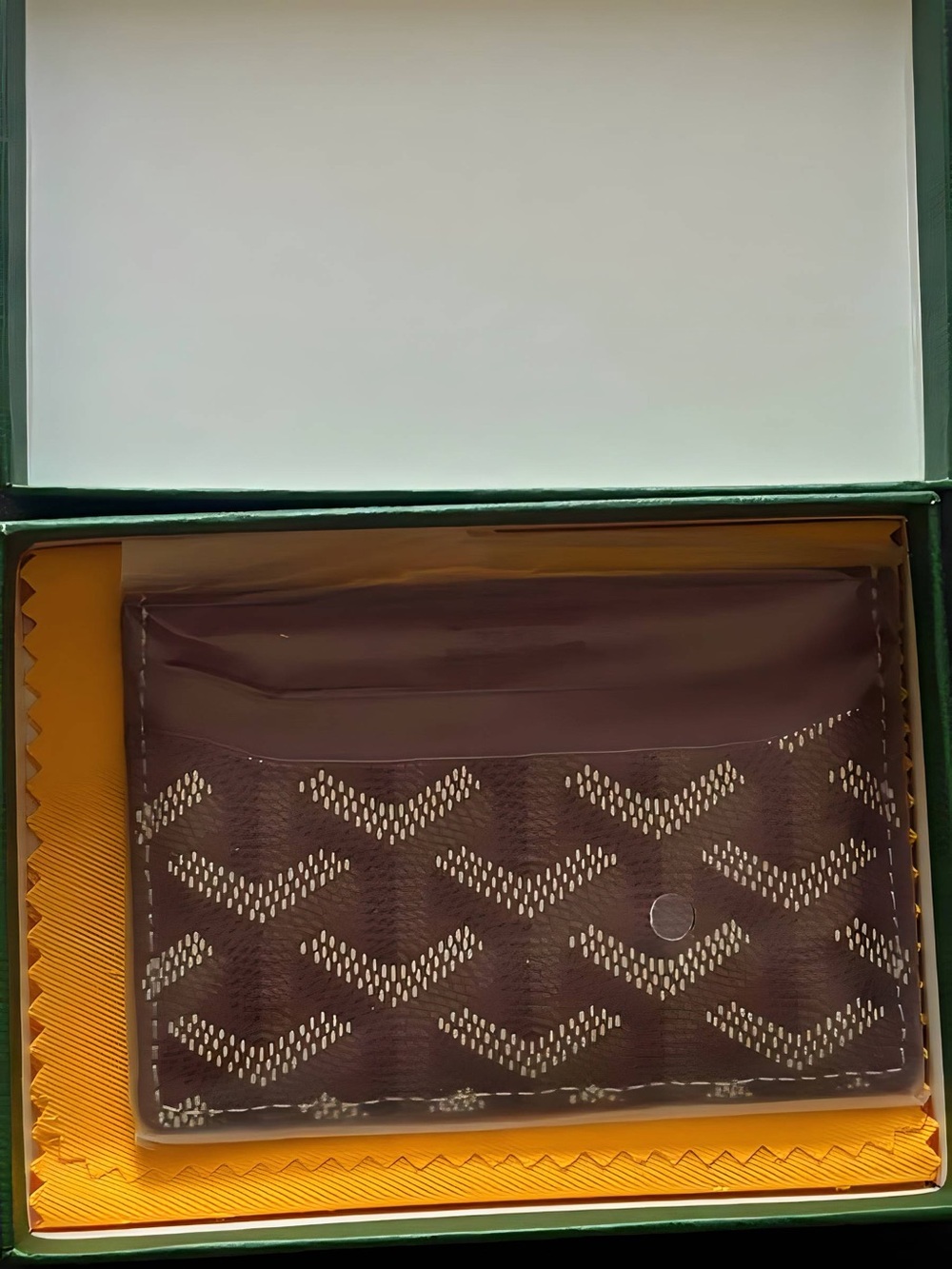Burgundy Leather Card Holder